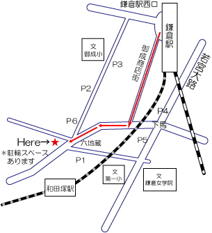 最寄地図とコインパーキングの案内